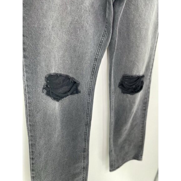 KanCan Dixon Ultra High Rise 90's Boyfriend Jeans Black/Gray Distressed Sz 15/31 - Picture 5 of 13